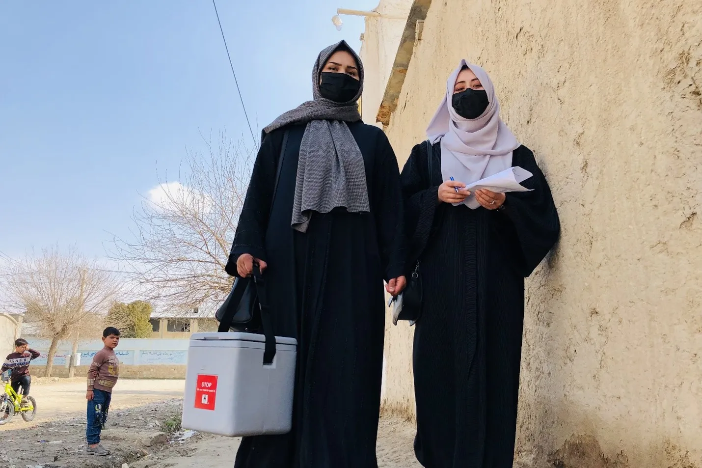 The active role of female vaccinators in Faryab's polio vaccination campaigns