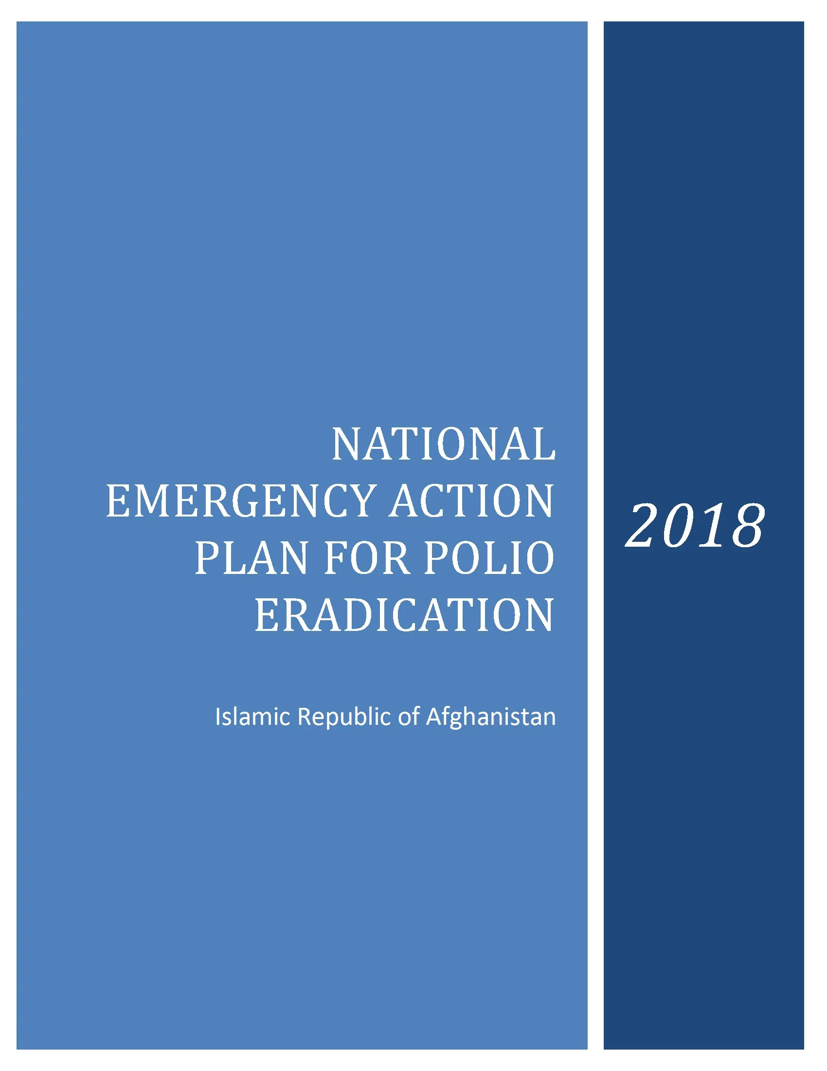 National Emergency Action Plan 2018